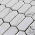 Mini Picket White Glass Mosaic Tile Backsplash